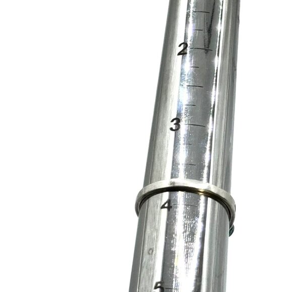 Vintage Sterling Silver Snake Eye Turquoise Ring Size 3.75 Fred Harvey Era - Picture 6 of 6